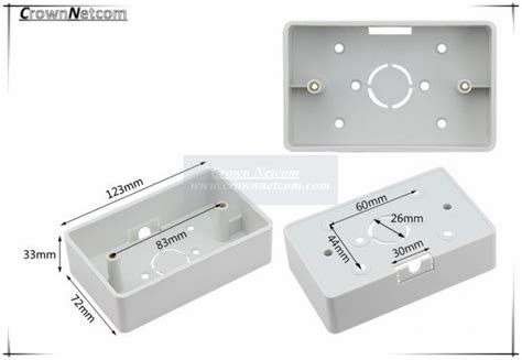 86 standard junction box|single gang junction box.